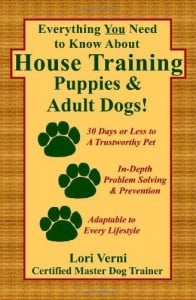 Housebreaking a puppy or older dog. Potty training puppy. Dog training.
