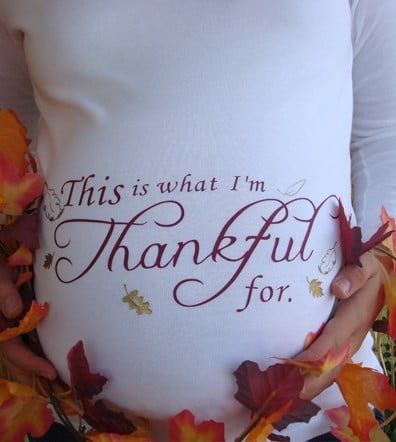 thankful for baby maternity shirt