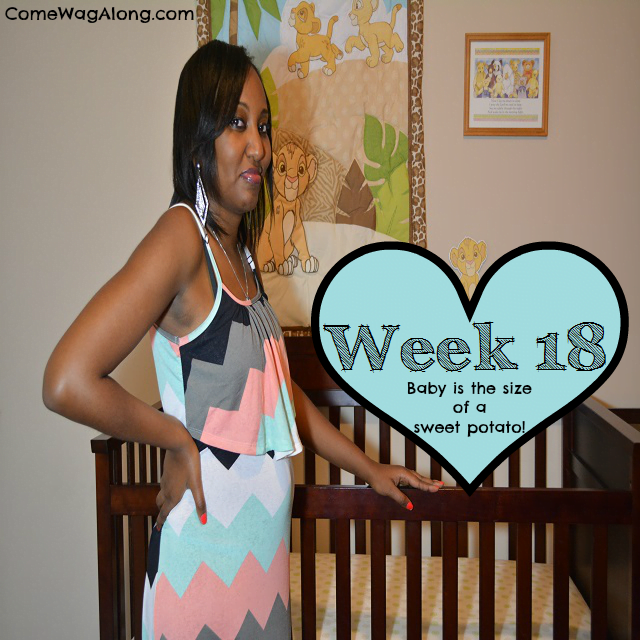 baby bump photo week 18