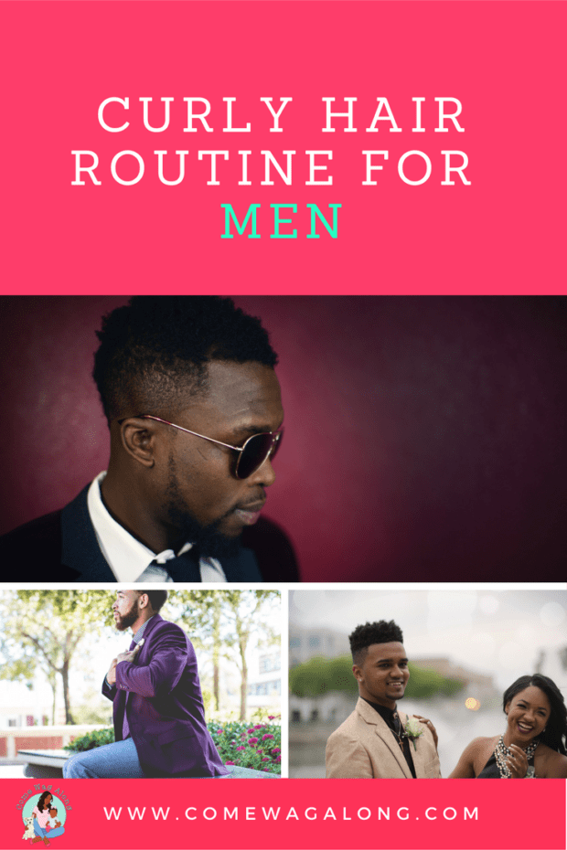Curly Hair Routine for Men - ComeWagAlong.com #CurlyHairRoutine