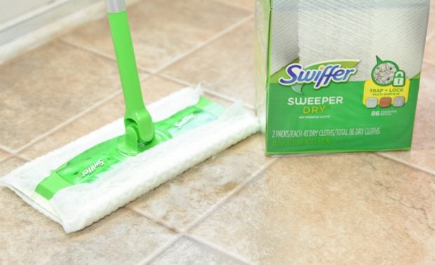 Clean Up Pet Hair with Swiffer